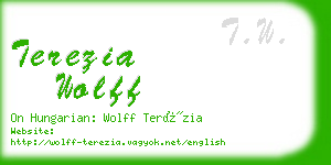 terezia wolff business card